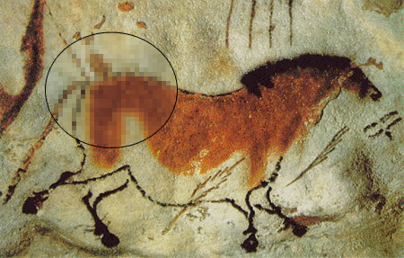 Lascaux palaeolithic graphics